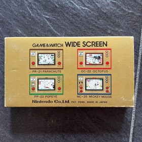 Nintendo Game & Watch CHEF FP-24 Wide Screen with Box Tested