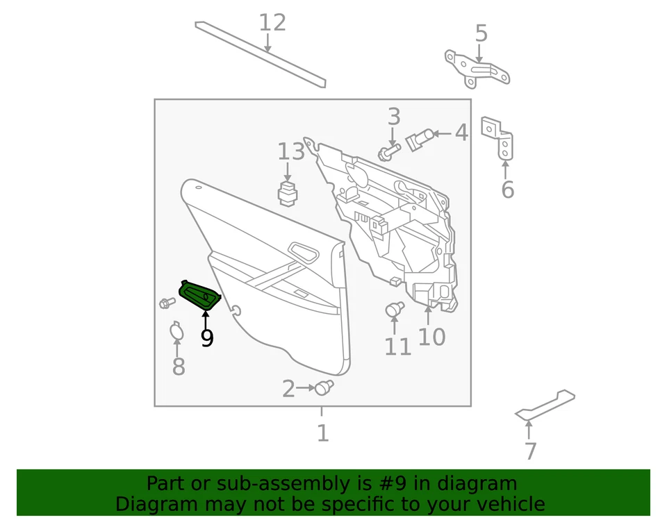 Genuine GM Handle Inside 20819891 - Image 3 of 3