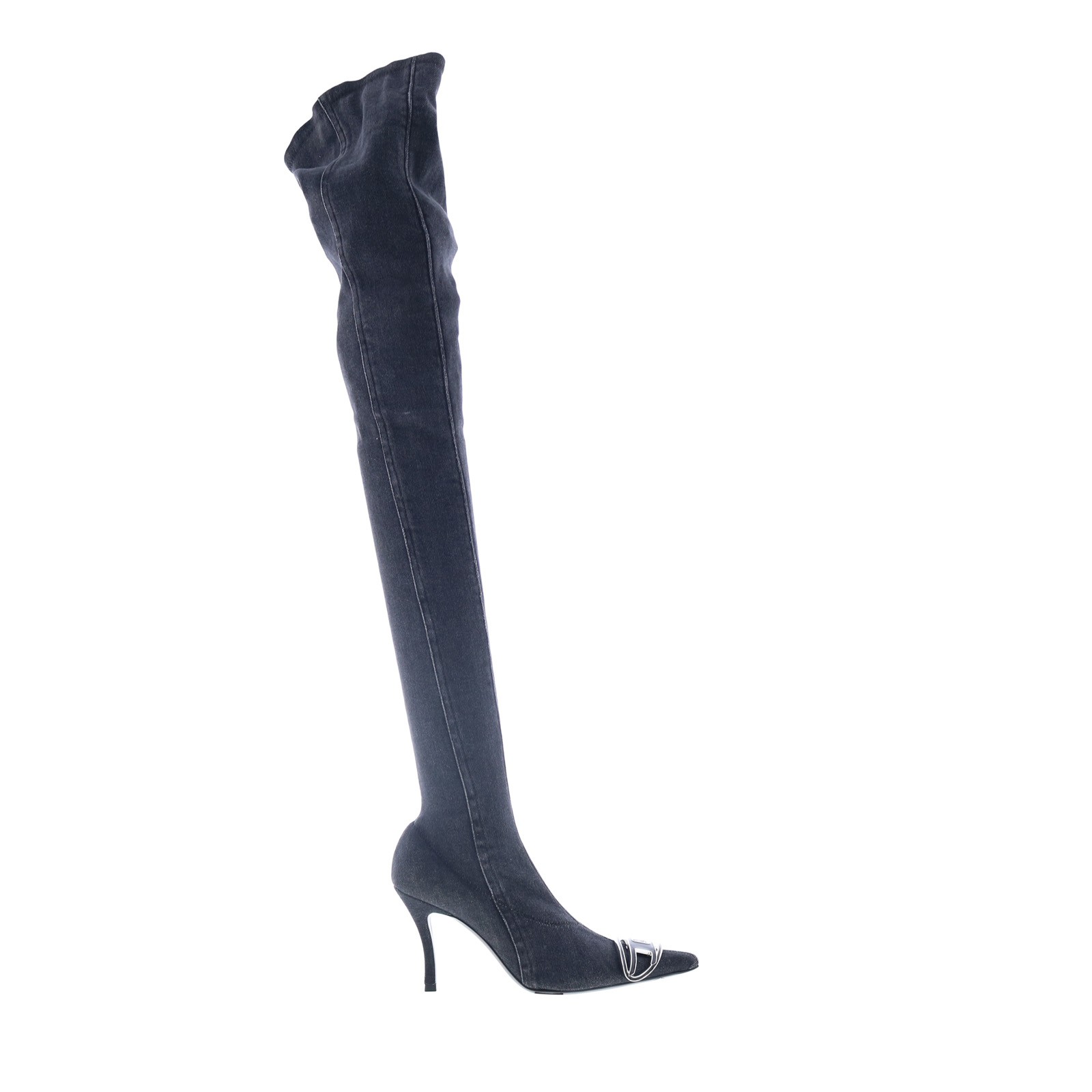 Diesel D-Venus TBT D Y03316-P6078-T8013 Womens Black Over The Knee Boots 6 18390₽