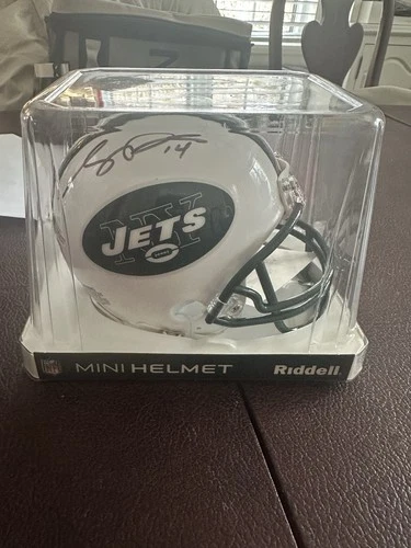 Sam Darnold Autographed New York Jets Speed Mini Helmet - BAS COA