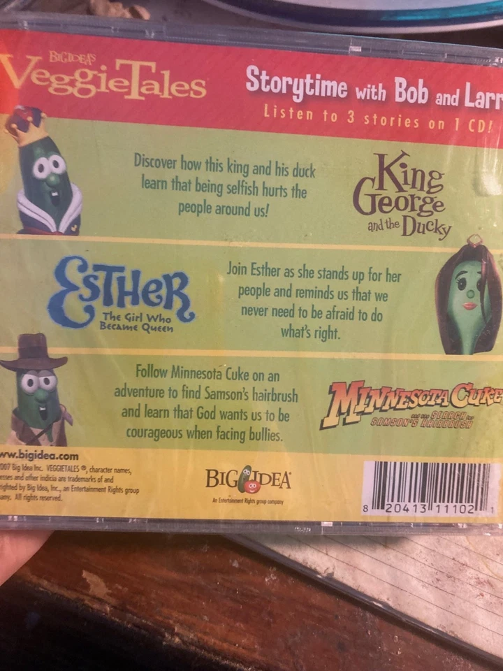 Storytime with Bob and Larry Three stories Veggie Tales - CD NEW FREE SHIPPING - Image 2 of 3