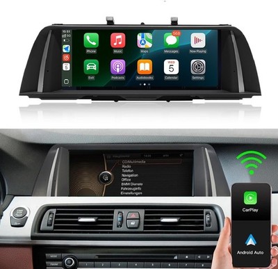BMW 5 Series F10 F11 CIC 2010 - 2012 G30 Look Android Auto Apple Carplay Navi EQ