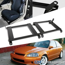 Fit 96-00 Honda Civic Tensile Steel Racing Seat Mounting Brackets Rail Track Set