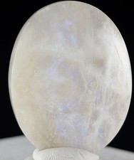 Moonstone Palm Stone Blue Crystal Palmstone Worry Fidget Gemstone White Chakra