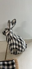 Easter Spring Decor Black And White Checkered