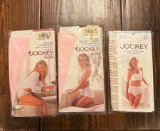 NEW Vtg 3 Jockey for Her 5 36-38 Brief Culotte Courte Hipster Mi-Hanches Cotton