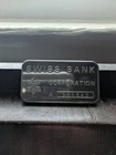 Rare Vintage Swiss Bank Corporation  1oz .999 Silver Bar