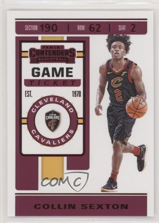 2019-20 Panini Contenders Game Ticket Red Collin Sexton #19 00e8