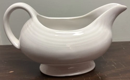 Fiestaware Fiesta White Gravy Boat Sauce Made in USA