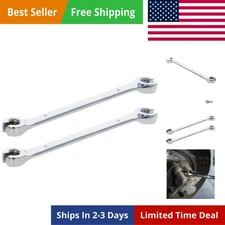 Utoolmart Flare Nut Wrench, 6Mm X 8Mm Metric Double Open End, 2 Pcs