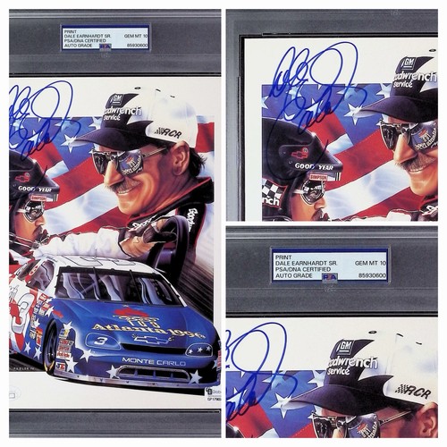 Dale Earnhardt PSA 10 AUTO 8x10 PHOTO Sealed SLABBED Autograph 🔥 JSA & PSA/DNA
