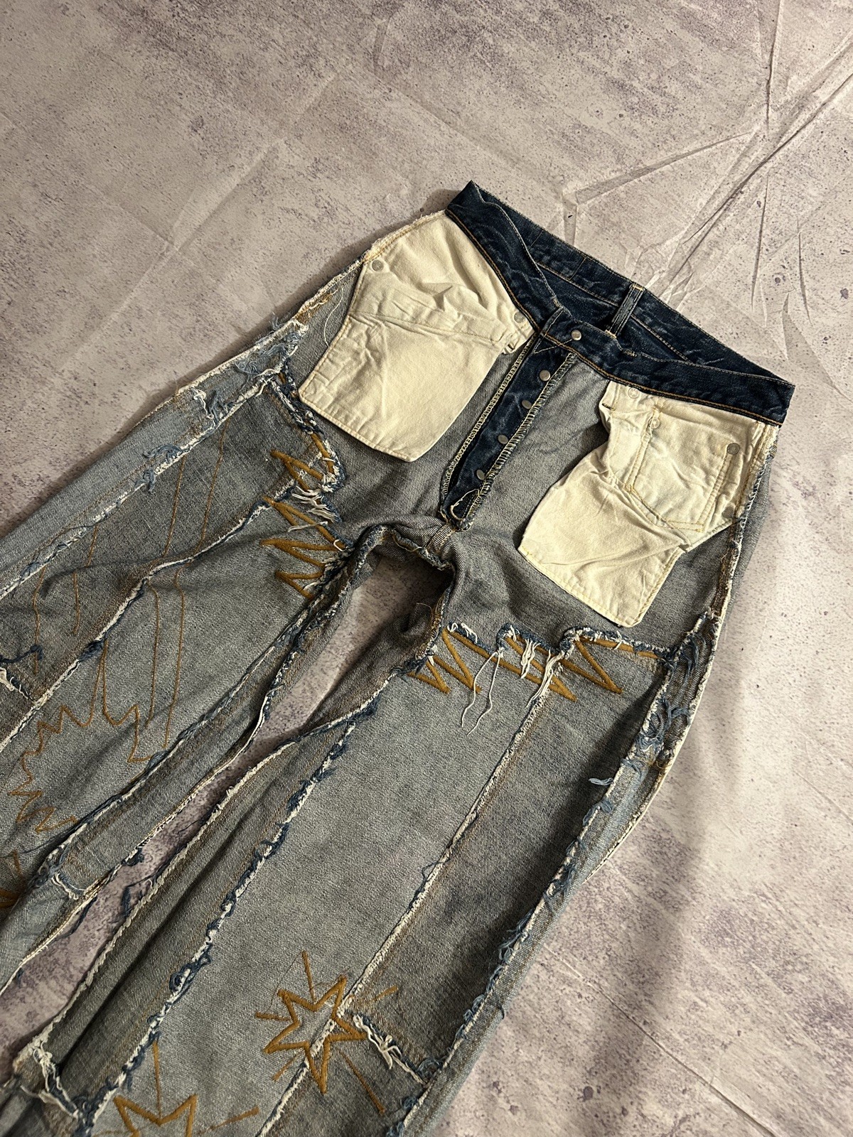 Vintage 60s Levi’s Patchwork Custom Big E Selvedg… - image 10