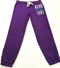 Vintage Aeropostale Aero 1987 Purple Sweatpants Women's Large Y2K Athleisure