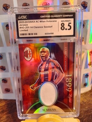 Clarence Seedorf /70 Patch Daka CGC Grading 8.5 mint AC Milan Mailand - Niederla