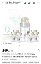 Qure Skincare Micro-Infusion System 2 Month Bundle for Dark Spots