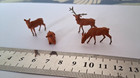 Model Railway Animals 4 Deer 00 Gauge