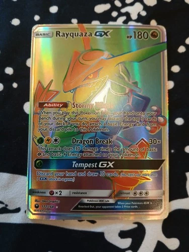 Rayquaza GX (Secret) 177/168 Sm-Celestial Storm Holo
