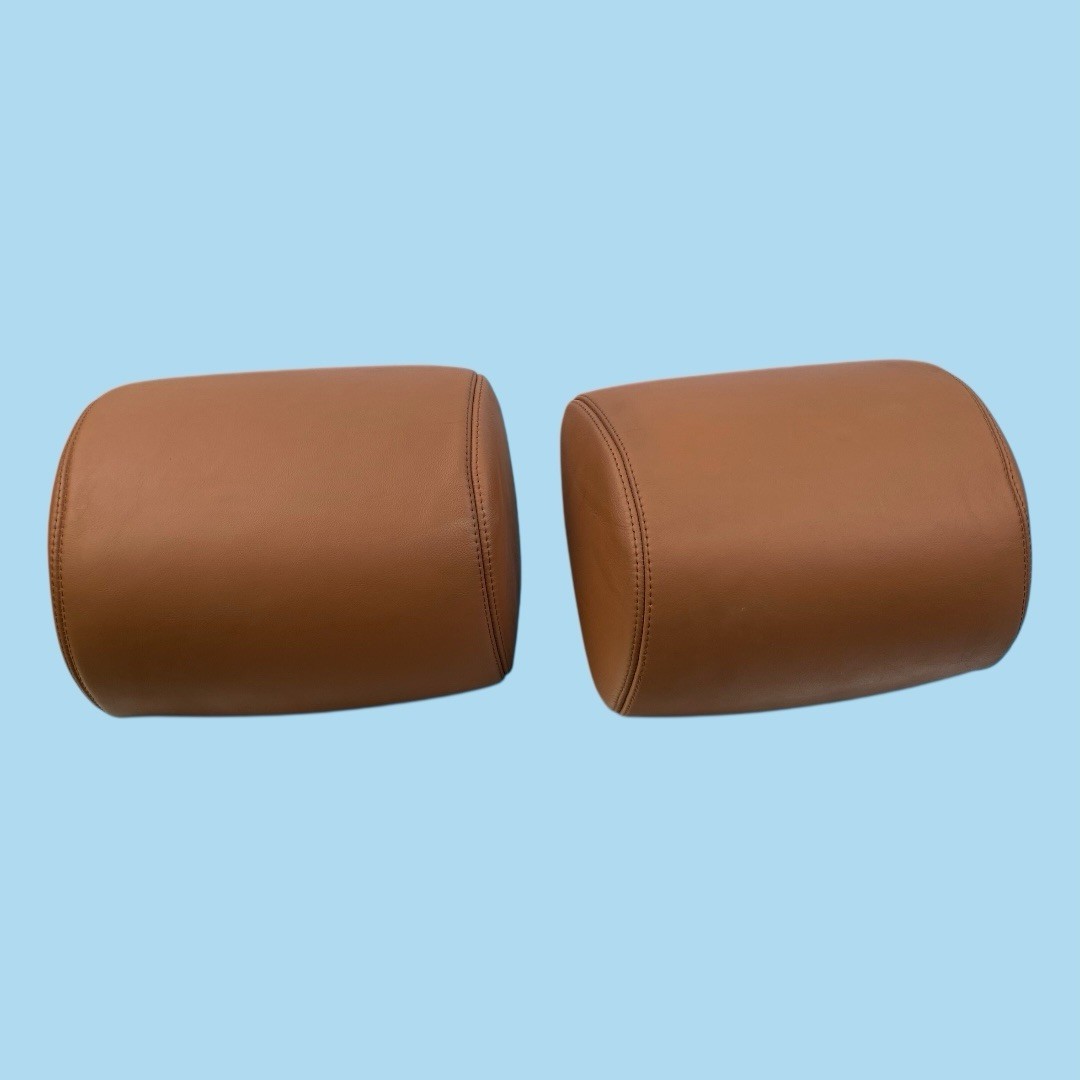 Rear Seat Headrest Set Pair Brown OEM 06-12 Bentley Continental Flying Spur