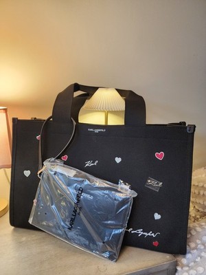 Karl Lagerfeld Black Tote Bag