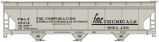Accurail 2120 HO ACF 3-Bay Covered Hoppers FMC New Free Shipping