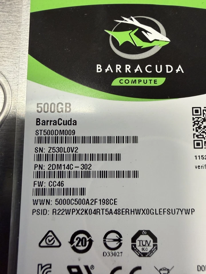Seagate Barracuda 500 GB Internal Hard Drive ST500DM009 3.5" HDD - Image 2 of 2