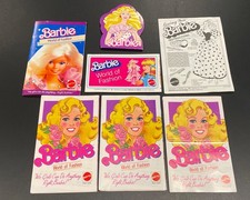 Vtg 1980  s Barbie Booklets World Of Fashion 5 Loving You Instructions Notepad