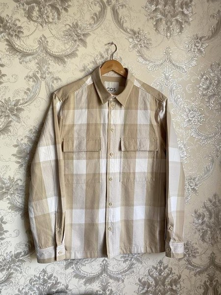 Men COS Jacket Beige Cotton 42 / XL / 50