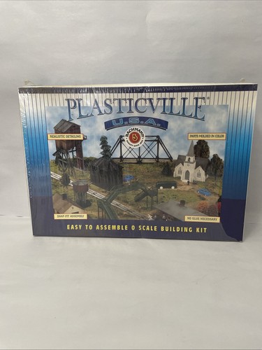 Kit de construcción de tren de valla rústica escala O Bachmann Plasticville #45984 | Condition: Used