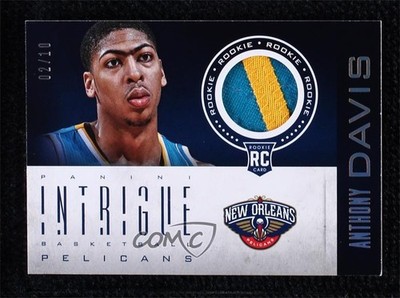 2012-13 Panini Intrigue Rookie Memorabilia Prime 2/10 Anthony Davis #1 RC 9o3