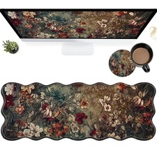 Dark Art Flowers Large Gaming Mouse Pad Plus a X-Large,