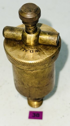 WD ALLEN MFG Co No. 0 Automatic T-Handle Brass Grease Cup Hit Miss Vintage Small - Afbeelding 4 van 16