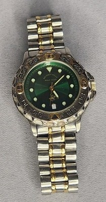 Beverly Hills Polo Club Men's Quartz Green Dial Two-Tone Stainless Steel Watch