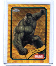 2025 Topps Chrome Marvel Hulk Gold Wave Refractor #'ed 20/50 #128