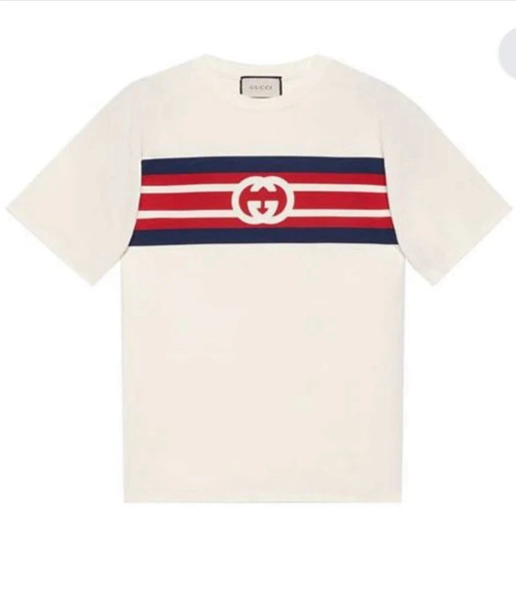 Gucci Cotton Striped T-Shirts for Men for sale | eBay