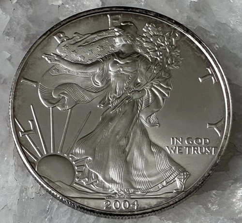 2004 American Silver Eagle 1 oz .999 Fine Silver Dollar Uncirculated Bullion