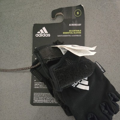 Adidas women's climalite adjustable essential training gloves, small, black