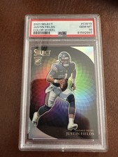 2021 Select Justin Fields Color Wheel Silver Prizm Rookie RC #CW19 PSA 10 JETS