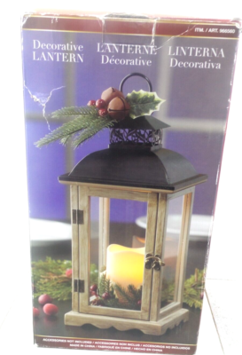CHRISTMAS DECORATIVE LANTERN 966560 36.8cm / 14.5 in