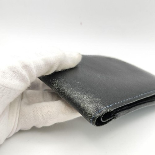 Gianni Versace Bi-fold Wallet Black Leather Men's From Japan i7082 - Picture 6 of 14