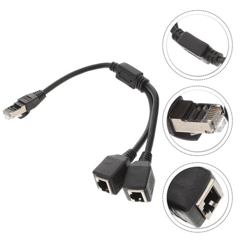 Network Adapter Cable Ethernet Coupler Lan Connection Splitter Wire