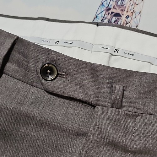 PT Torino Slim Fit Deluxe Komfort Wolle Anzughose Größe 36x29 - Bild 2 von 7