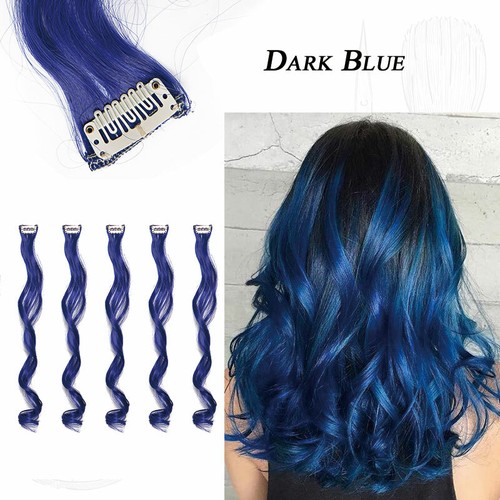 10Pcs Straight Wavy High Light Clip in Hair Extensions Real NATURAL As Human US - Picture 19 of 39