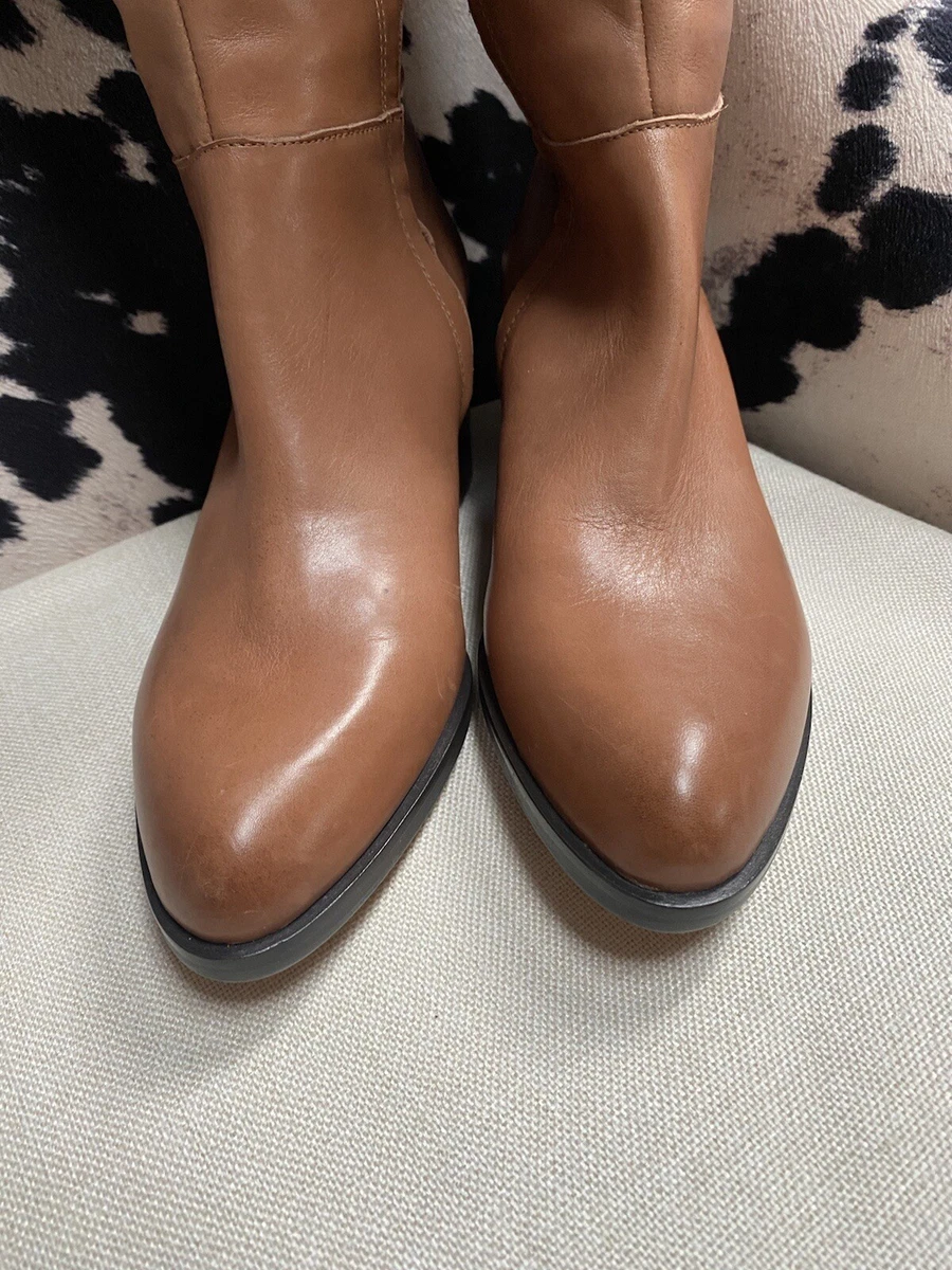 Sam Edelman Joelle leather boots mid brown SZ6.5 eBay