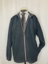 Starter Mens 2XL Jacket Coat Gray Fleece 54" Zip Up Winter