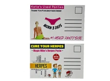 Prank Mail Postcards Funny Joke Revenge Gag Gift Herpes Practical Jokes - 8 Pack
