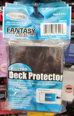 ULTRA PRO FANTASY BLACK DECK PROTECTOR SLEEVES (STANDARD SIZE