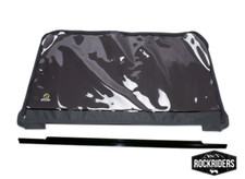 Replacement Soft Top Tinted Rear Window With Bar For 1997-2006 Jeep Wrangler