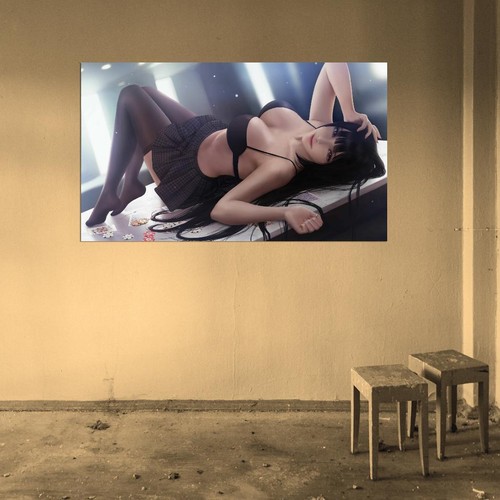 503093 Anime Girl Paintings Hot Sexy Cute Photo 16x12 WALL PRINT POSTER - Picture 5 of 7