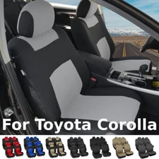 For Toyota Corolla 5 Sits Car Seat Covers Full Set Front Rear Cushion Protector