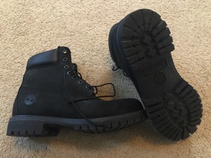 EXCELLENT Timberland Premium 6” black boots #10073 - mens 8.5 M (400 gram  Prima) | eBay